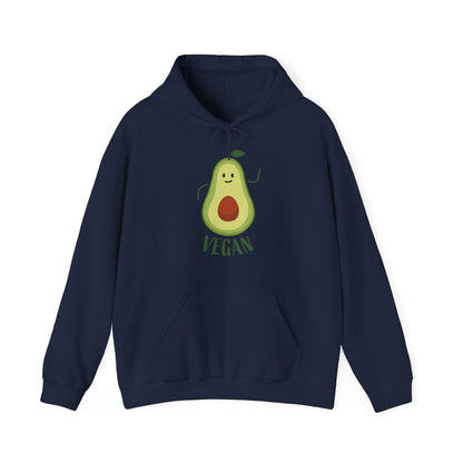 Motivational Unisex Hooded Sweatshirt - Avocado Vegan Design