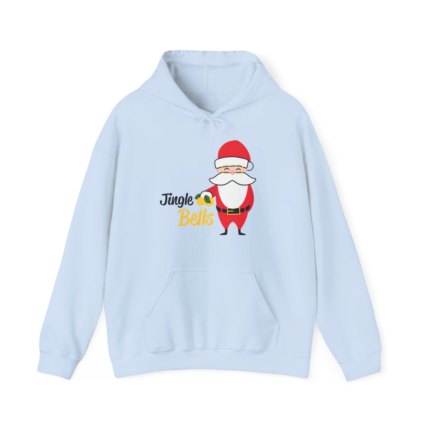 Christmas Unisex Hooded Sweatshirt - Jingle Bells Santa Design