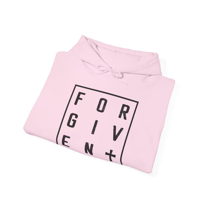 Christian Unisex Hooded Sweatshirt - Forgiven Cross Design