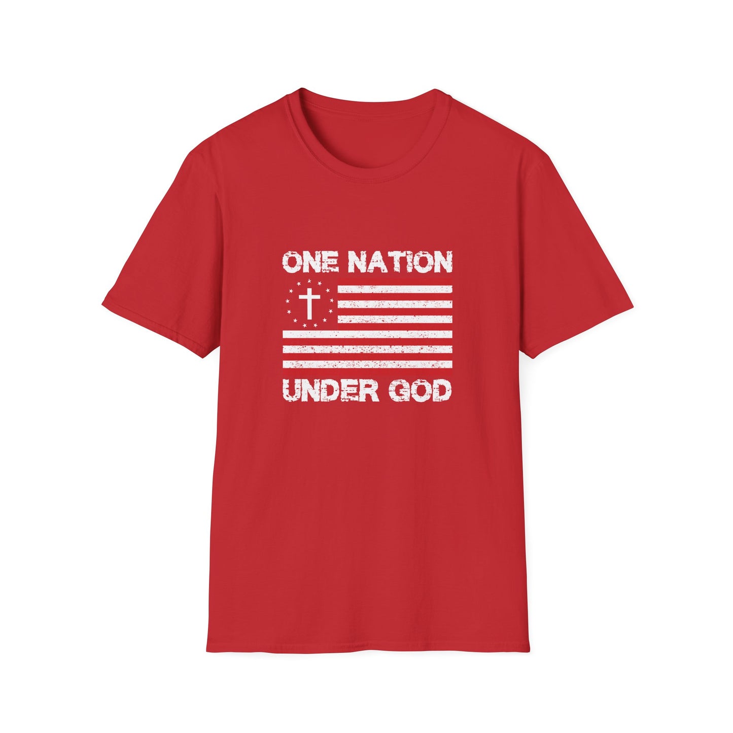 Christian Unisex T-Shirt - One Nation Under God Design