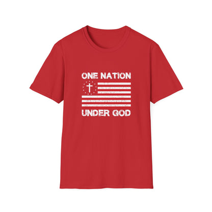 Christian Unisex T-Shirt - One Nation Under God Design