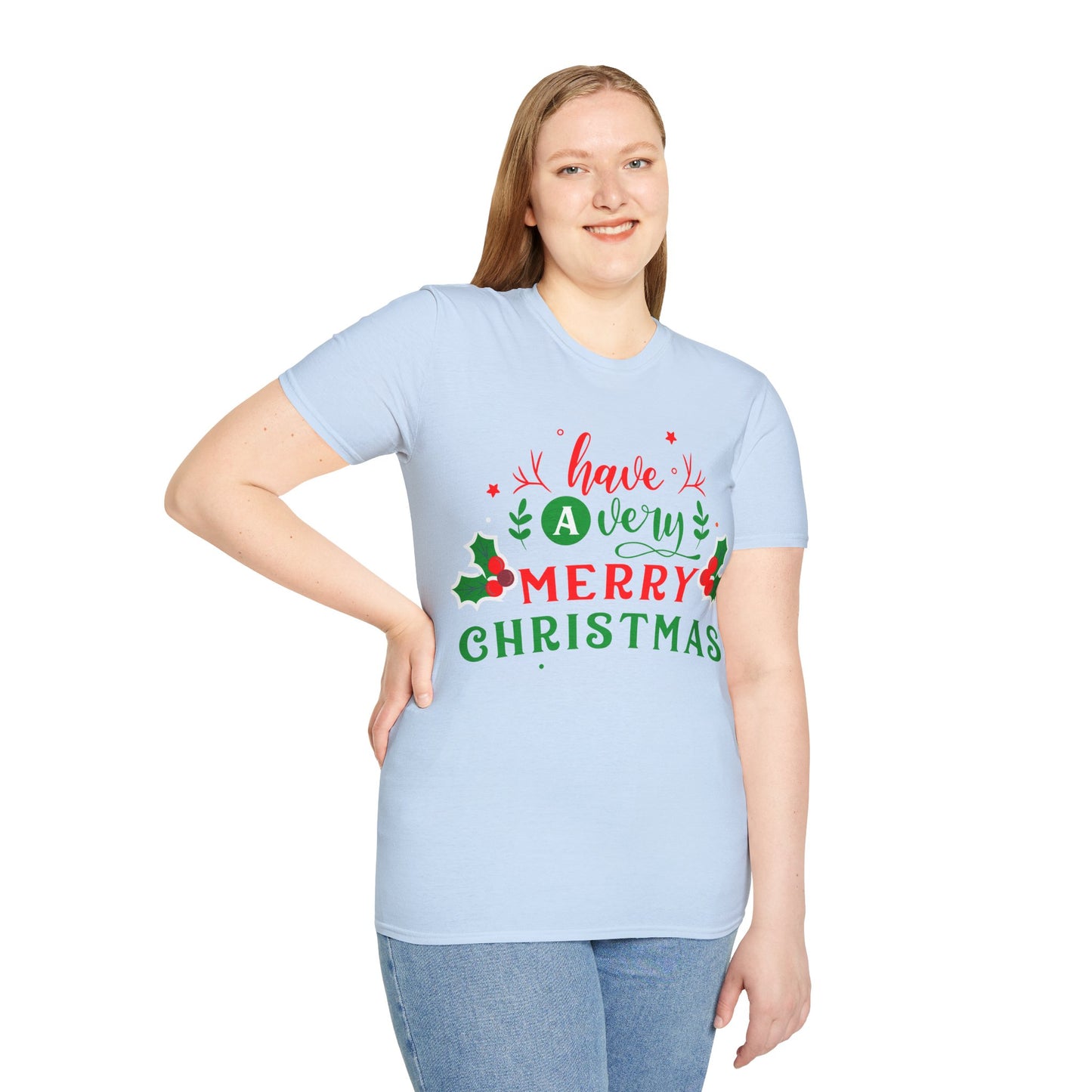 Christmas Unisex T-Shirt - Have A Very Merry Xmas Design