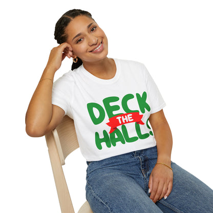 Christmas Unisex T-Shirt - Deck the Halls Design