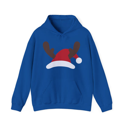 Christmas Unisex Hooded Sweatshirt - Santa's Hat Design