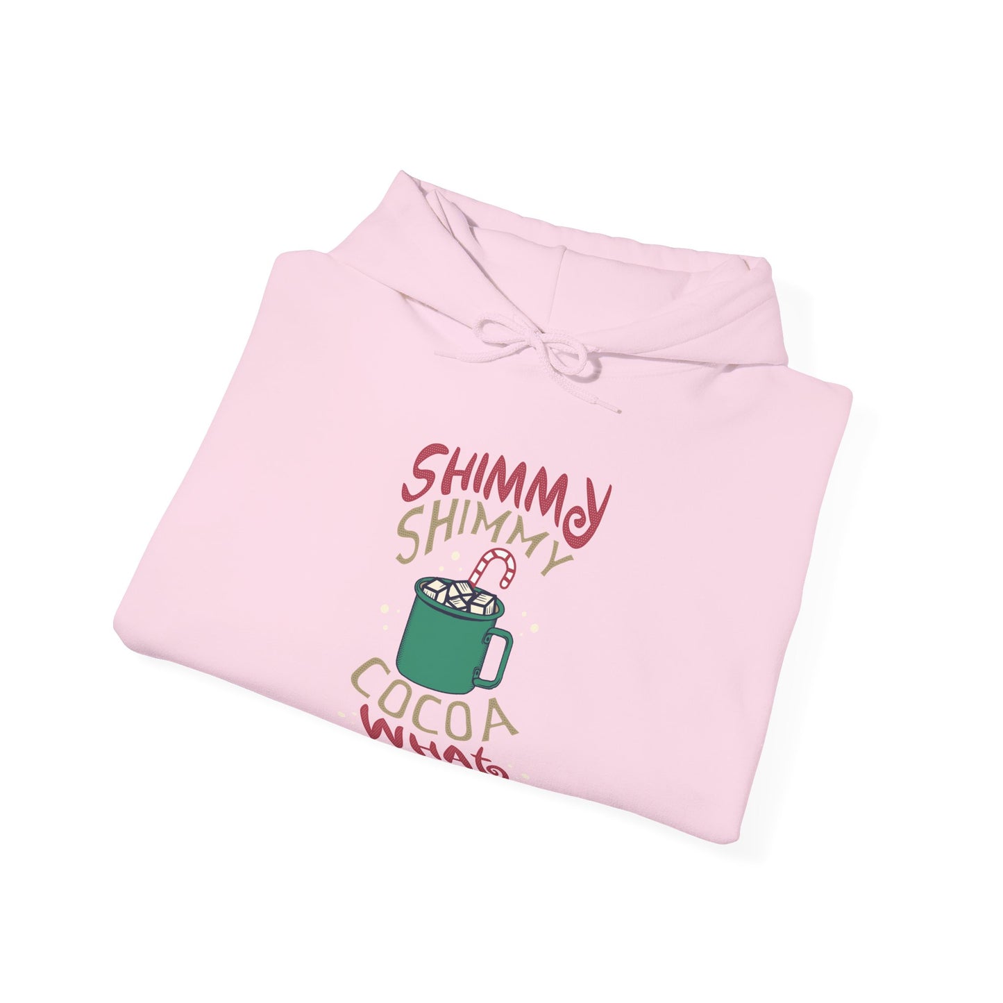 Christmas Unisex Hooded Sweatshirt - Shimmy Shimmy Cocoa What Design