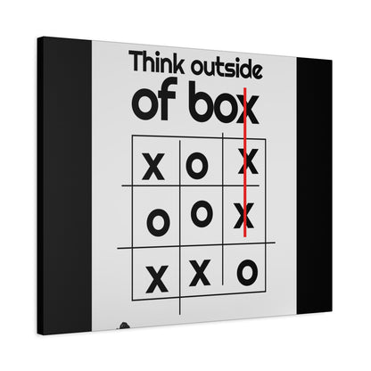 Motivational Matte Canvas, Stretched, 1.25" - Think Outside The Box Design