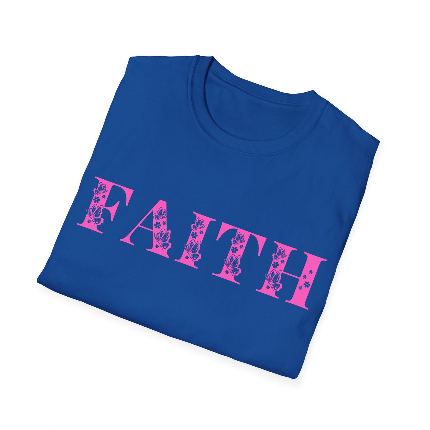 Christian Unisex T-Shirt - Faith Pink Design