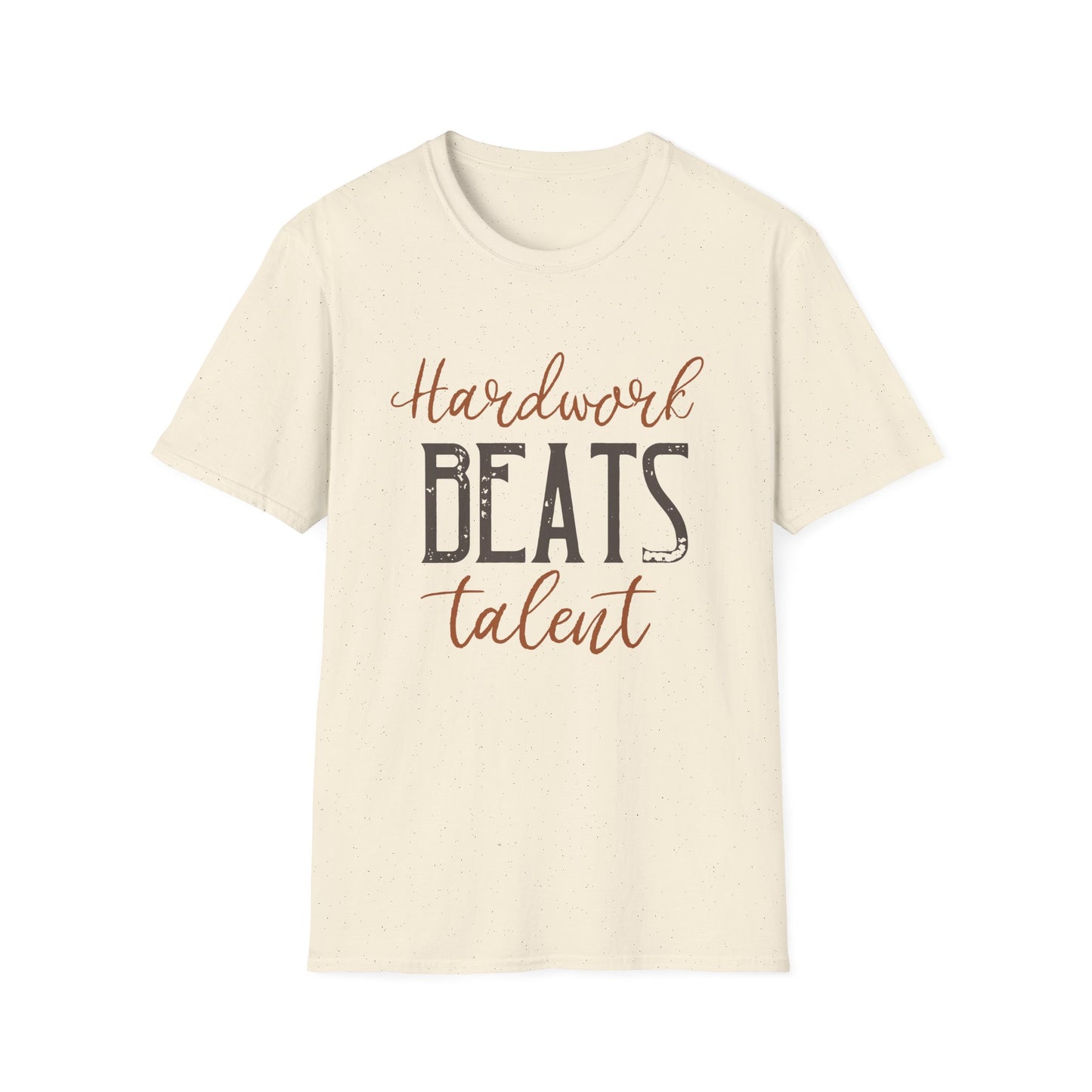 Motivational Unisex T-Shirt - Hardwork Beats Talent Design