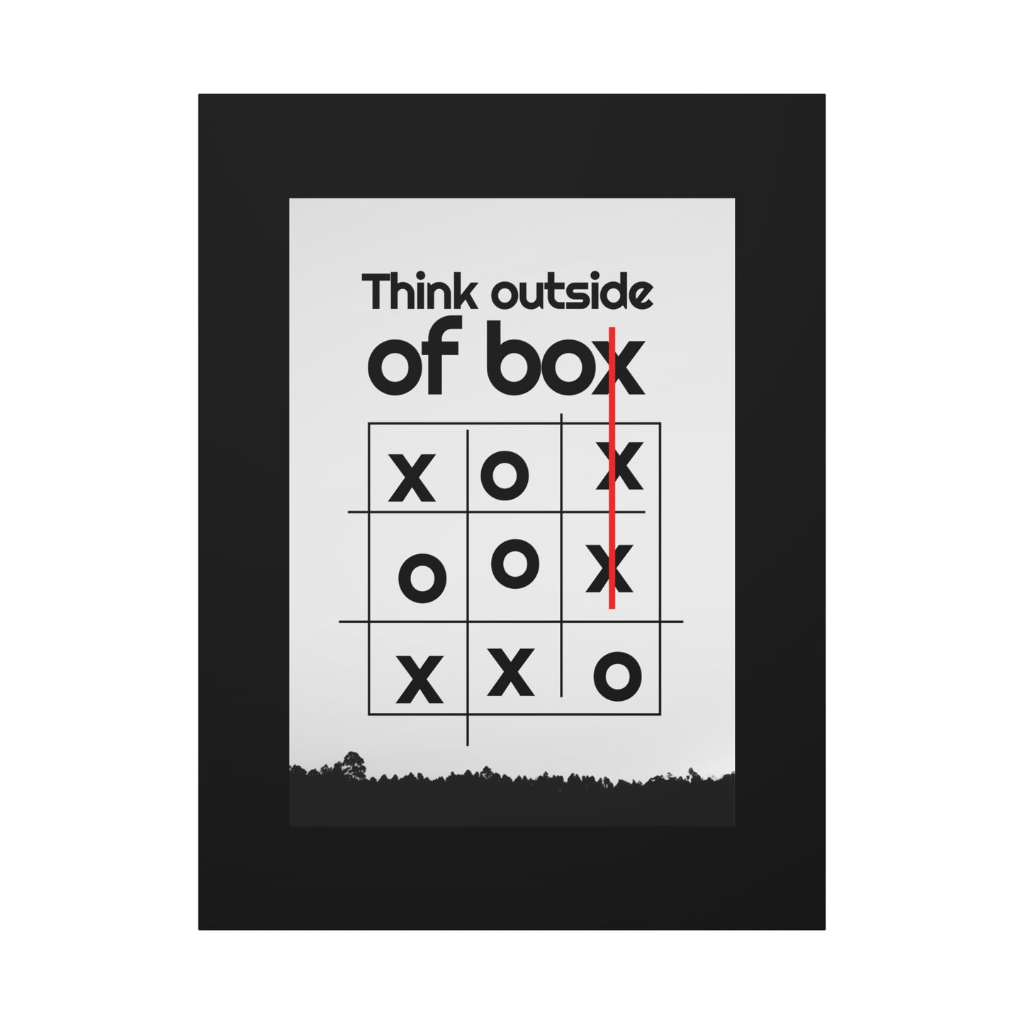 Motivational Matte Canvas, Stretched, 1.25" - Think Outside The Box Design