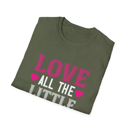 Valentine's Day Unisex T-Shirt - Love All The Little Things Design