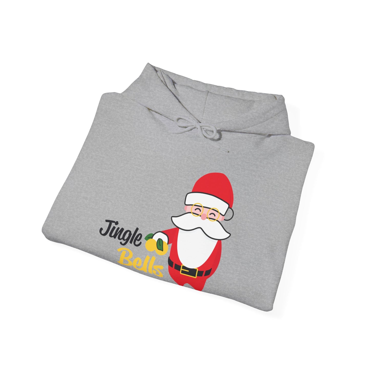 Christmas Unisex Hooded Sweatshirt - Jingle Bells Santa Design