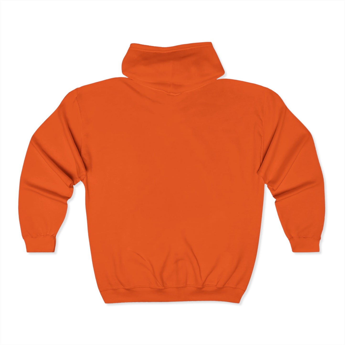 Christmas Unisex Full Zip Hooded Sweatshirt - Santa's Hat Design