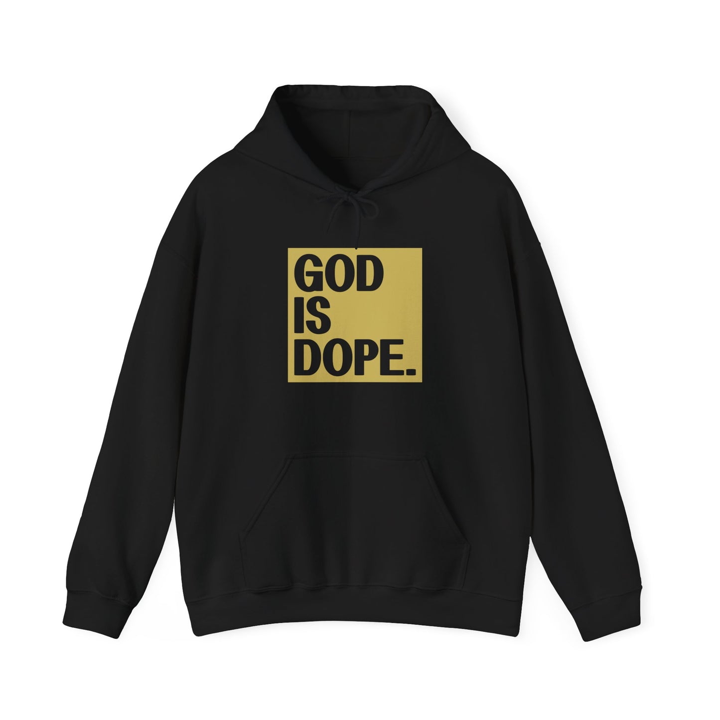 Christian Unisex Hooded Sweatshirt - God Is Dope Design