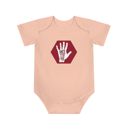 Christmas Baby Bodysuit - Santa Stop Here Design