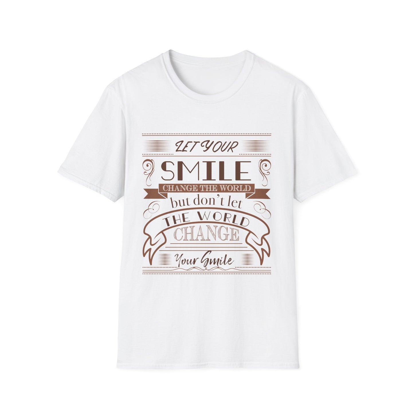 Motivational Unisex T-Shirt - Let Your Smile Change The World Design