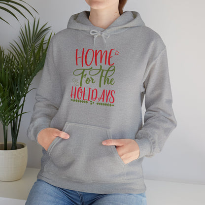 Christmas Unisex Hooded Sweatshirt - Home For The Holidays Design