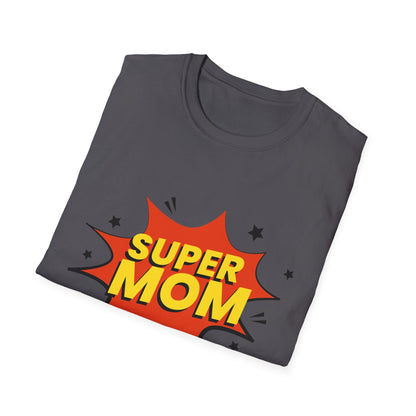 Mother's Day Unisex T-Shirt - Super Mom Pop Design