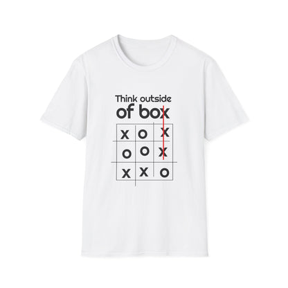 Motivational Unisex T-Shirt - Think Outside The Box Design