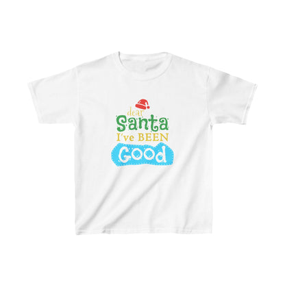 Christmas Unisex Kids T-Shirt - Dear Santa I've Been Good Design