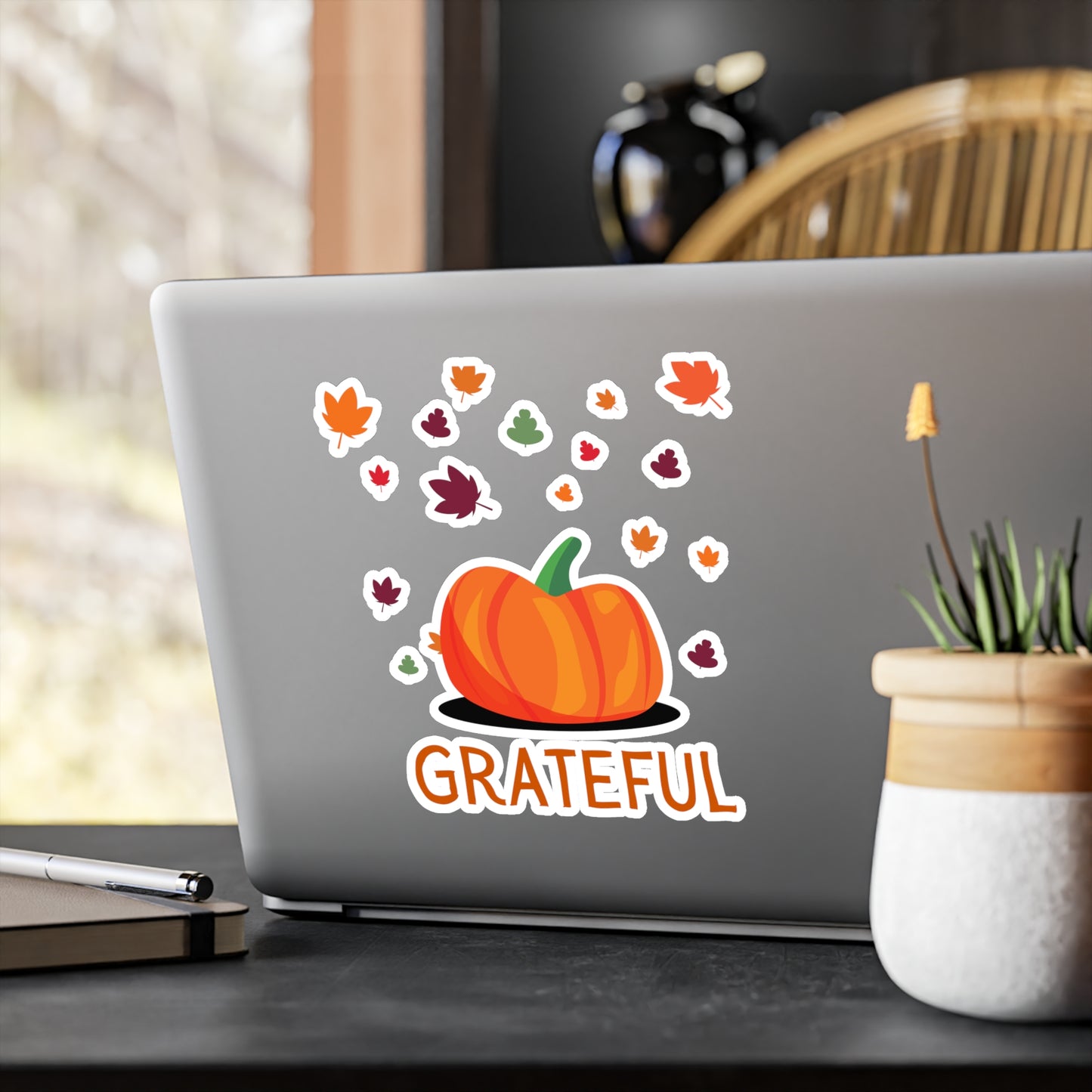 Grateful Pumpkin Sticker