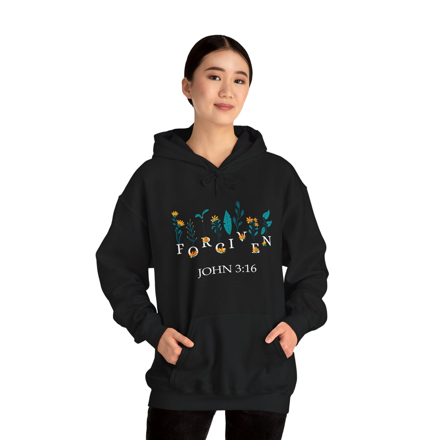 Christian Unisex Hooded Sweatshirt - Forgiven Design