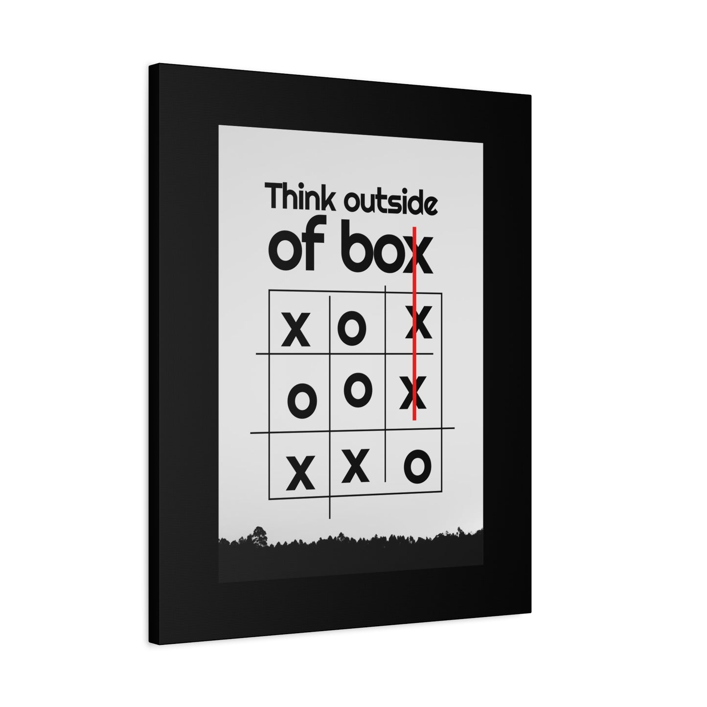 Motivational Matte Canvas, Stretched, 1.25" - Think Outside The Box Design