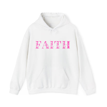 Christian Unisex Hooded Sweatshirt - Faith Pink Design