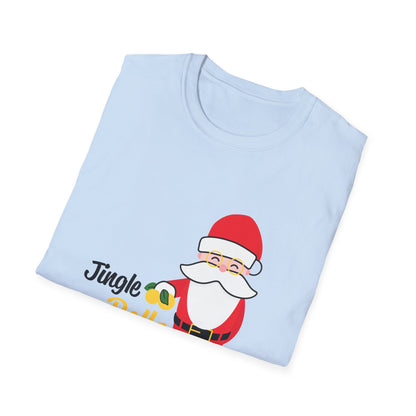 Christmas Unisex T-Shirt - Jingle Bells Santa Design