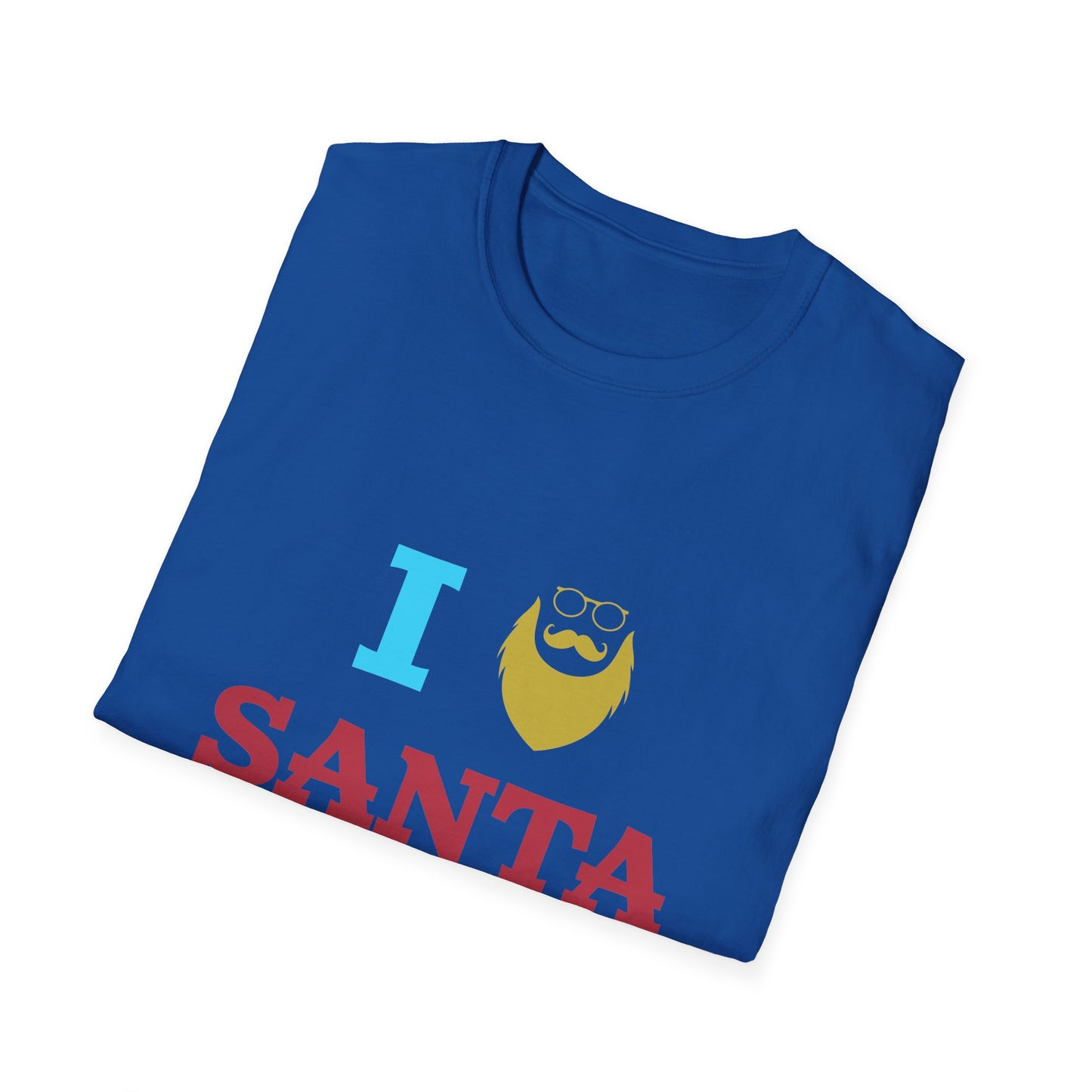 Christmas Unisex T-Shirt - I Love Santa Design