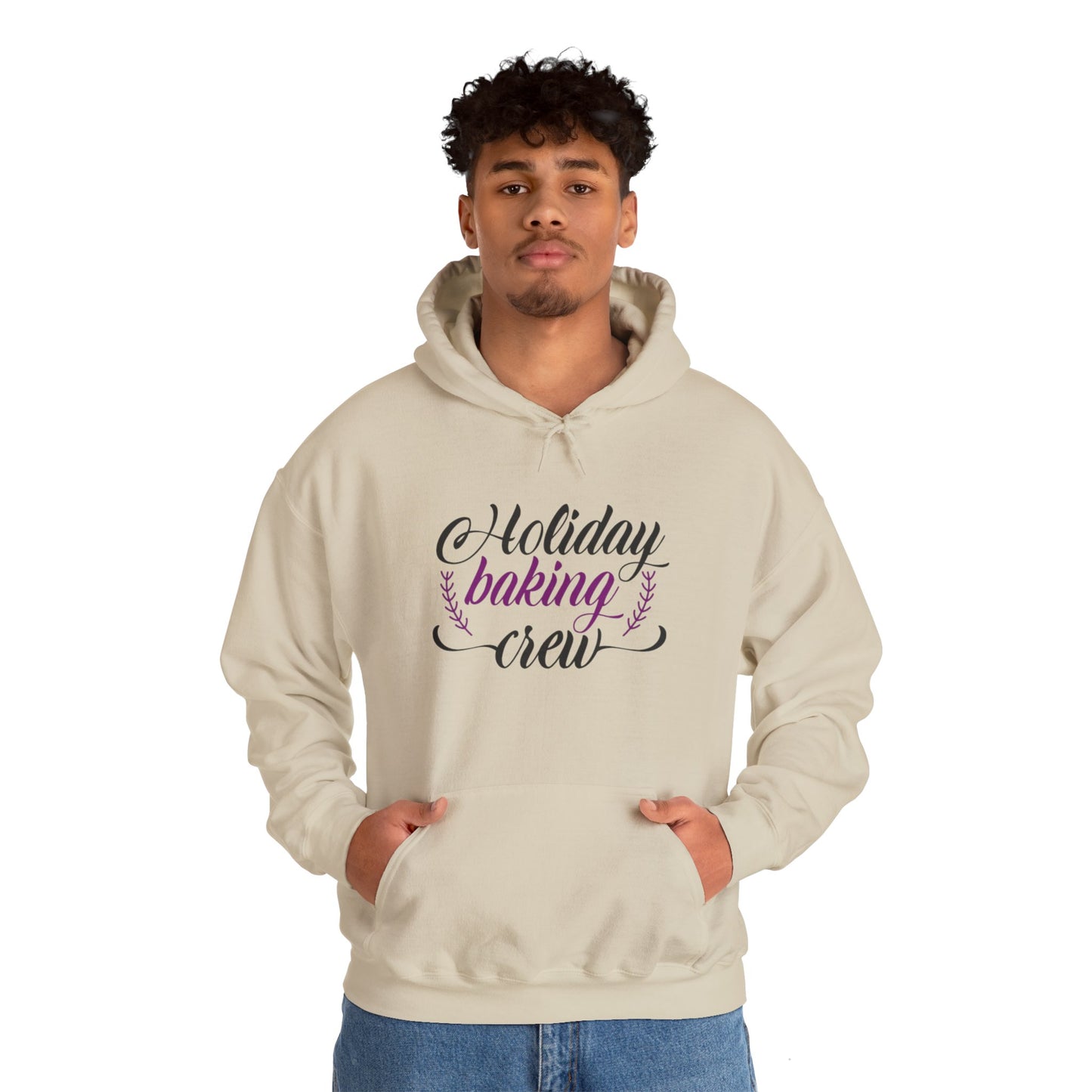 Christmas Unisex Hooded Sweatshirt - Holiday Baking Crew Design