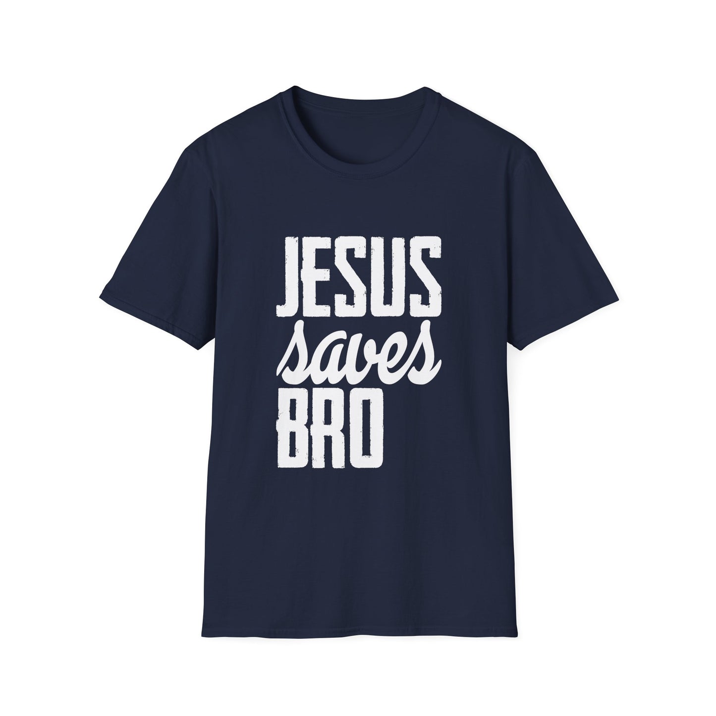 Christian Unisex T-Shirt - Jesus Saves Bro Design