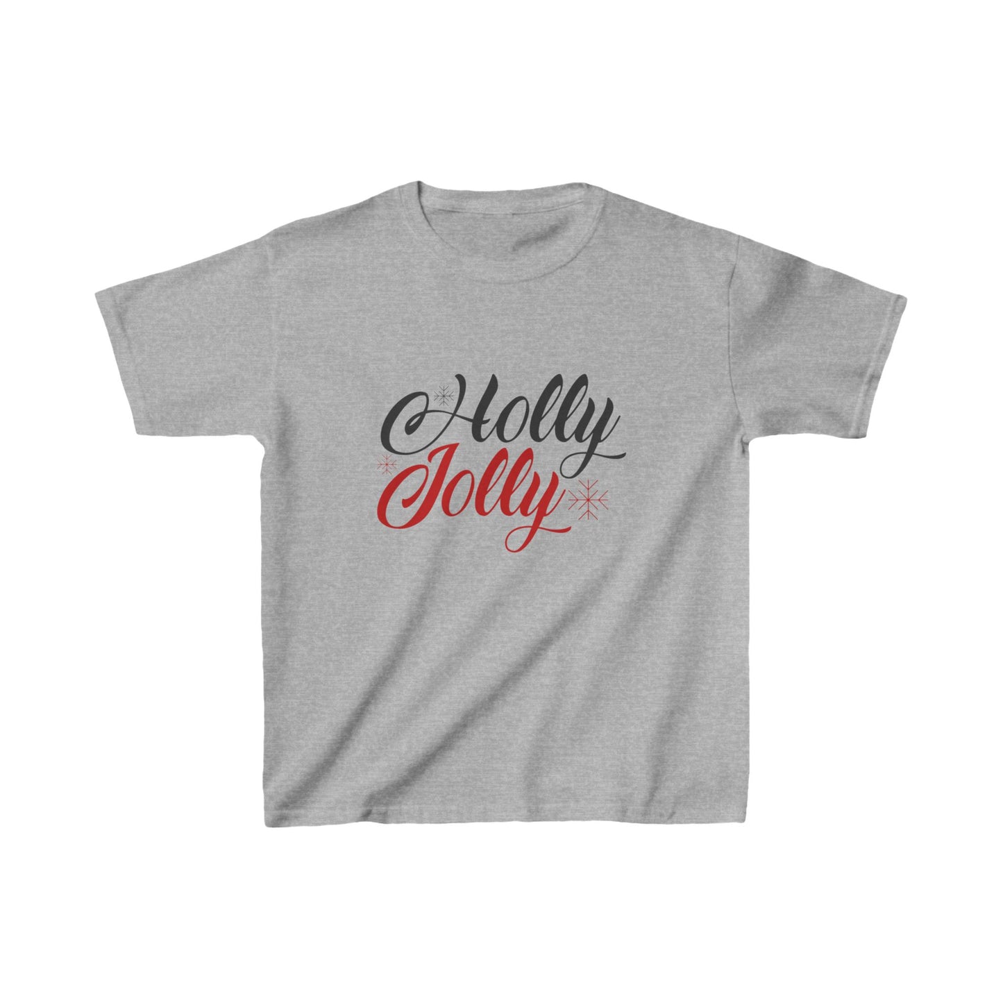 Christmas Unisex Kids T-Shirt - Holly Jolly Design