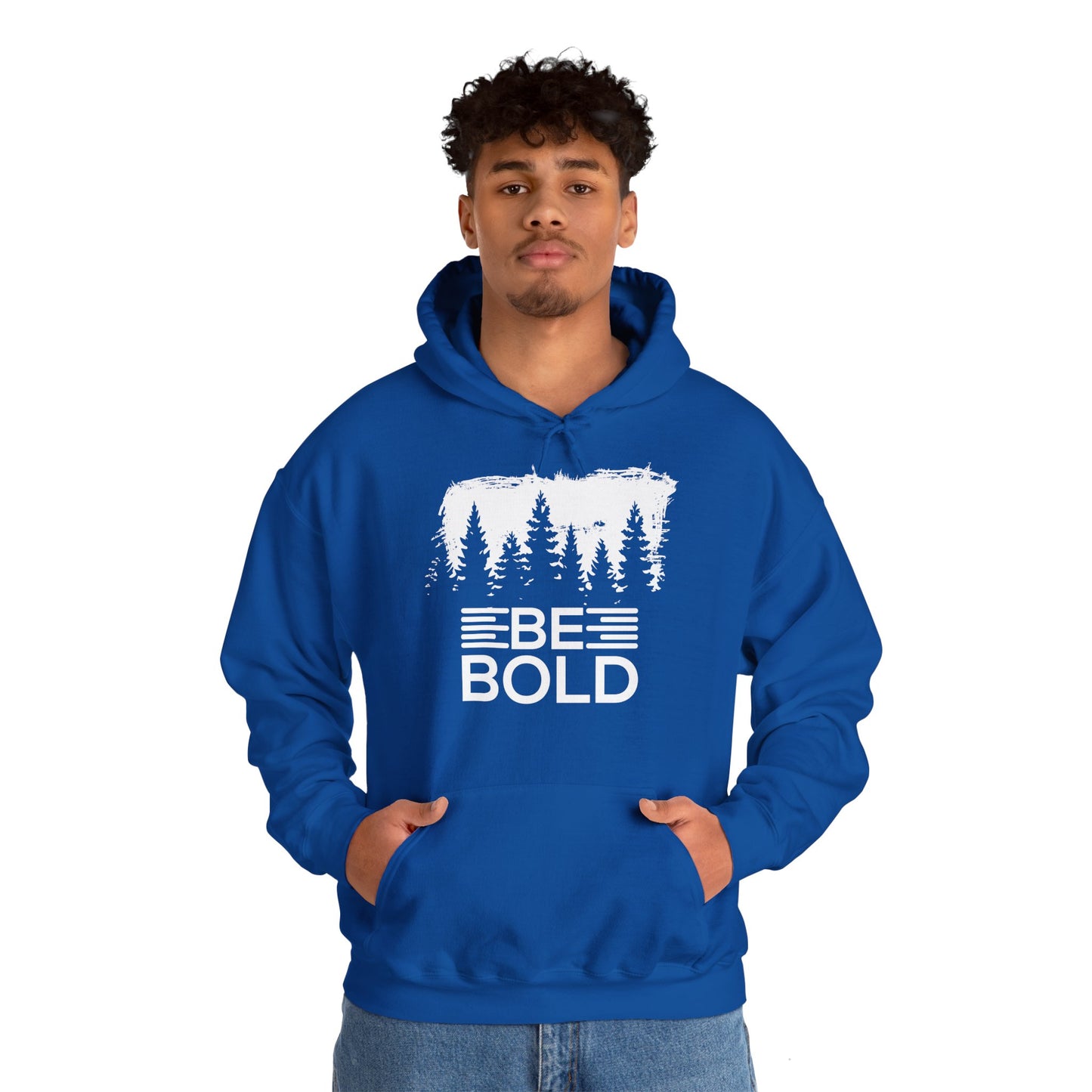 Motivational Unisex Hooded Sweatshirt - Be Bold Design