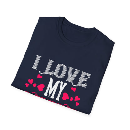 Valentine's Day Unisex T-Shirt - I Love My Queen Design