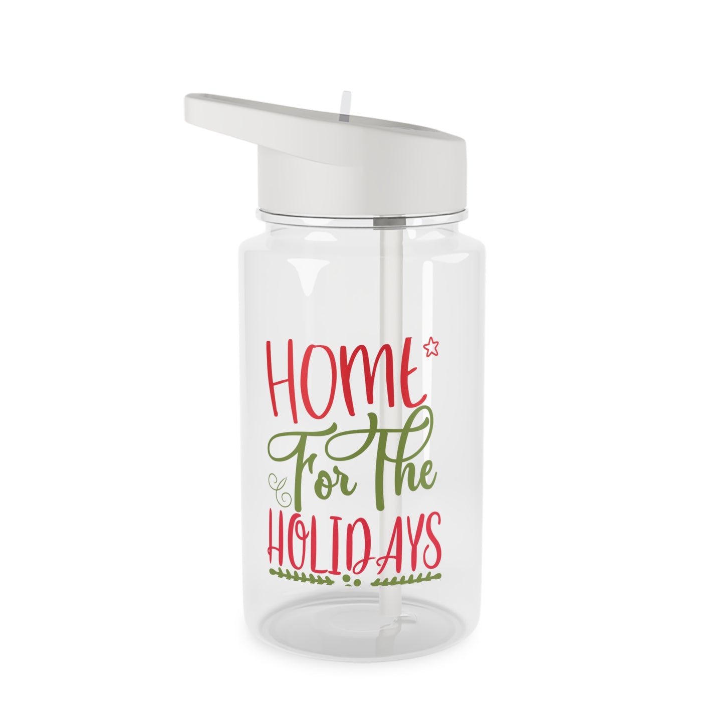 Tritan Water Bottle - Home For The Holidays Design