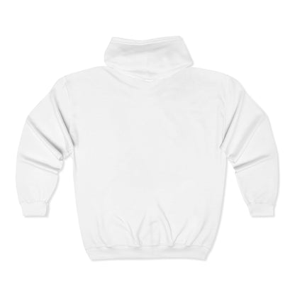Christmas Unisex Full Zip Hooded Sweatshirt - Home For The Holidays Design