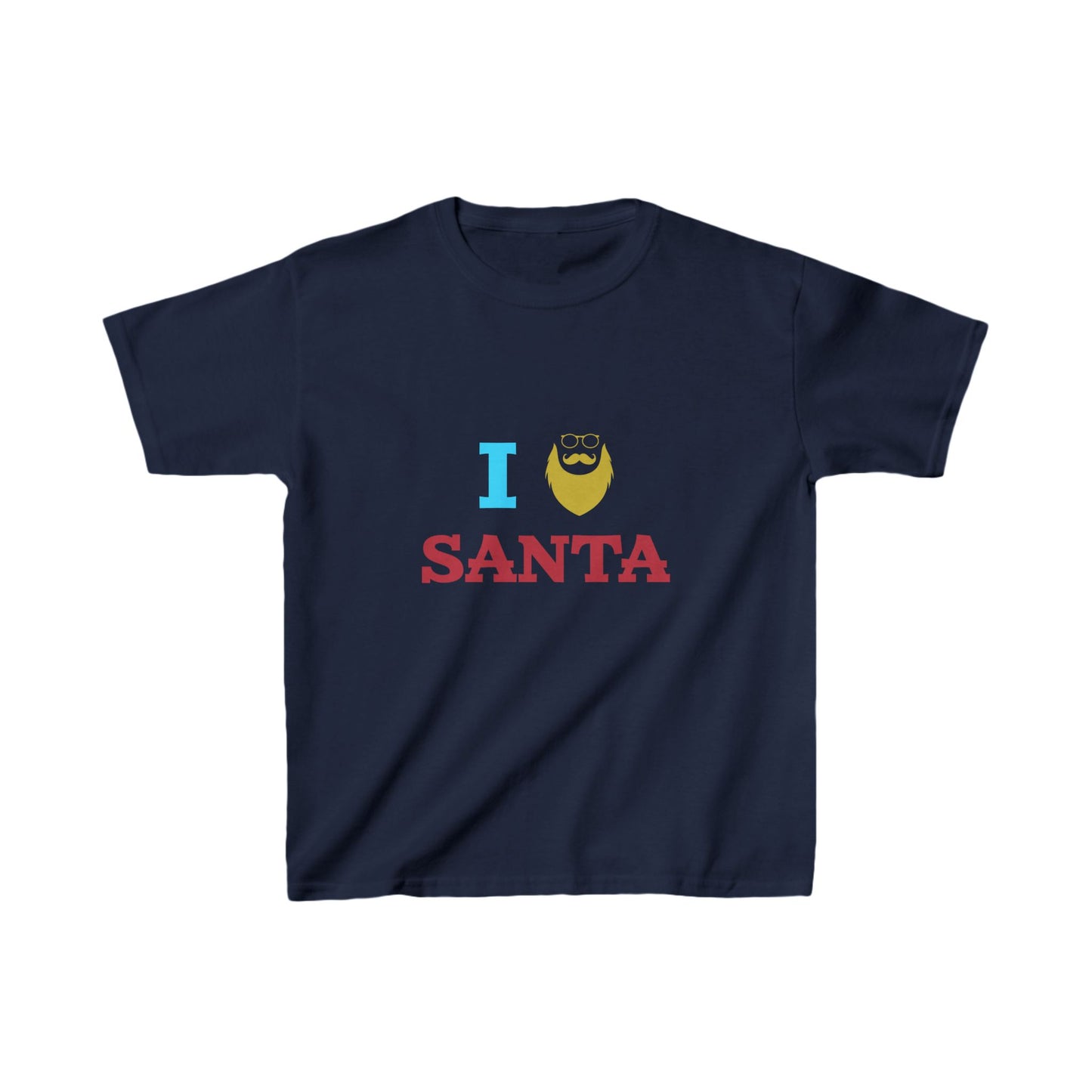 Christmas Unisex Kids T-Shirt - I Love Santa Design