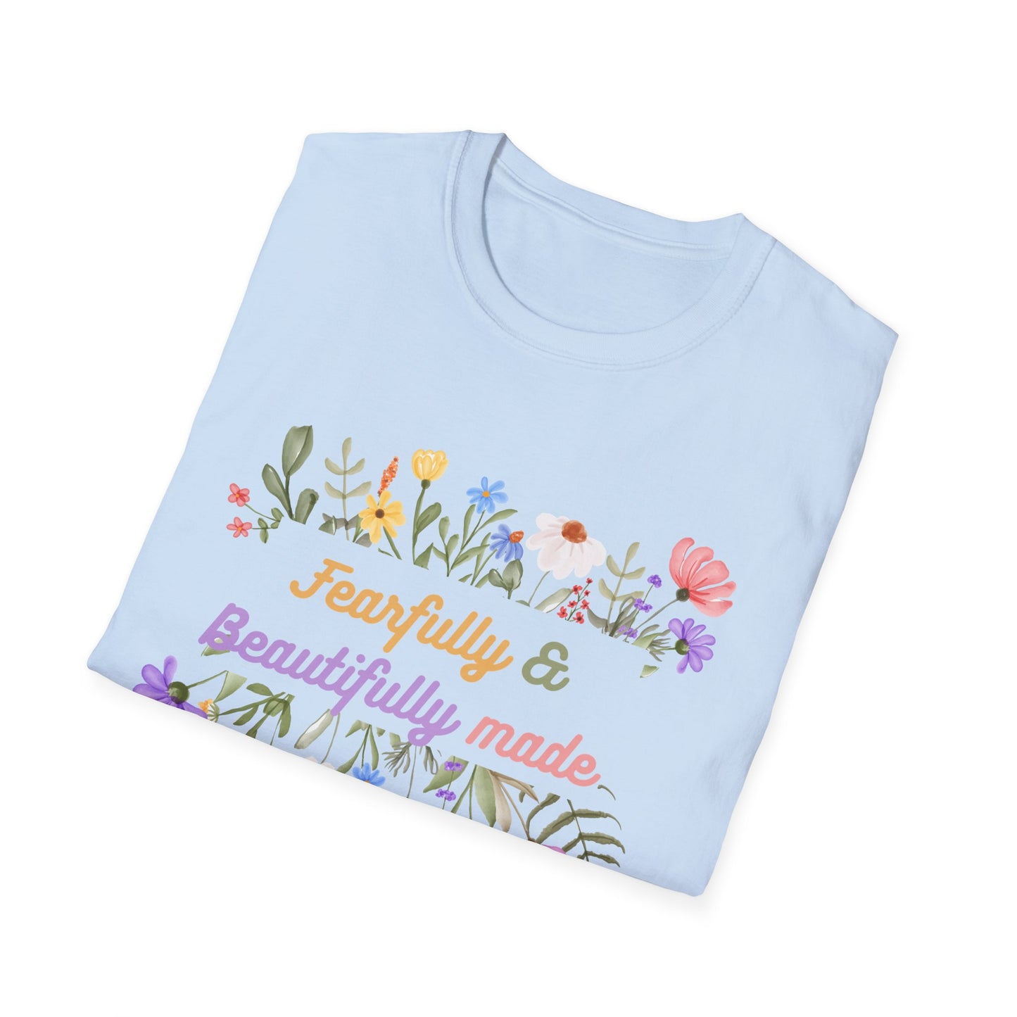 Christian Unisex T-Shirt - Fearfully and Beautifully Made Design