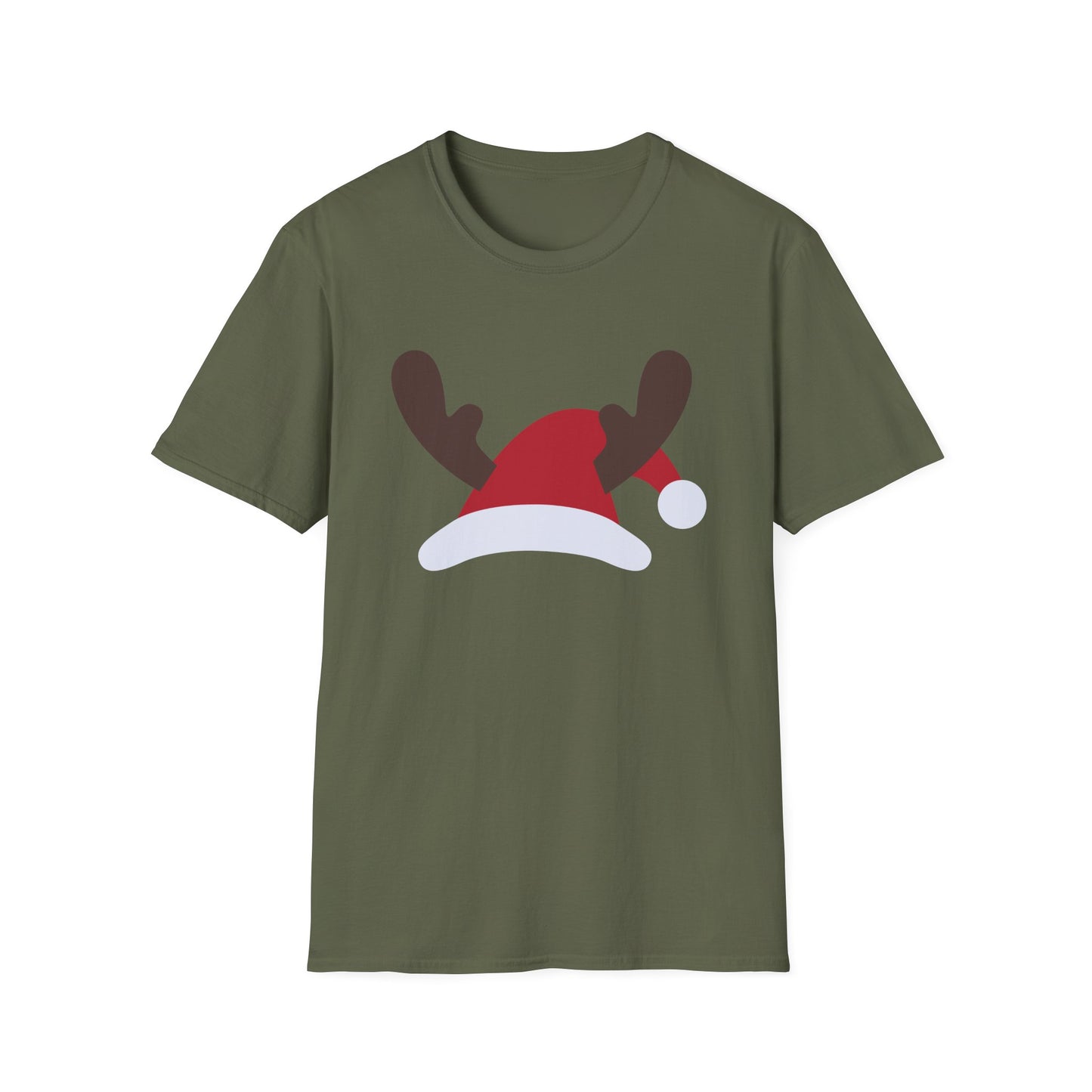 Christmas Unisex T-Shirt - Santa's Hat Design