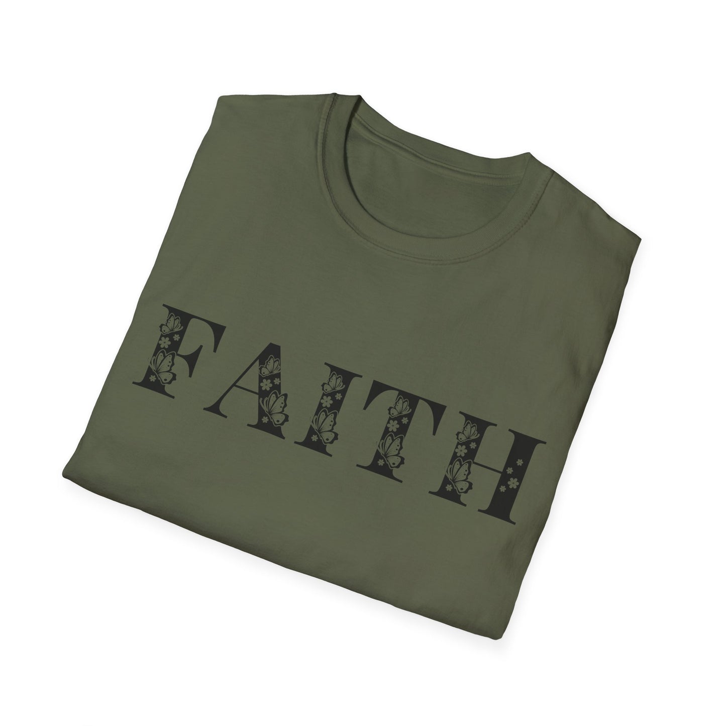 Christian Unisex T-Shirt - Faith Black Design