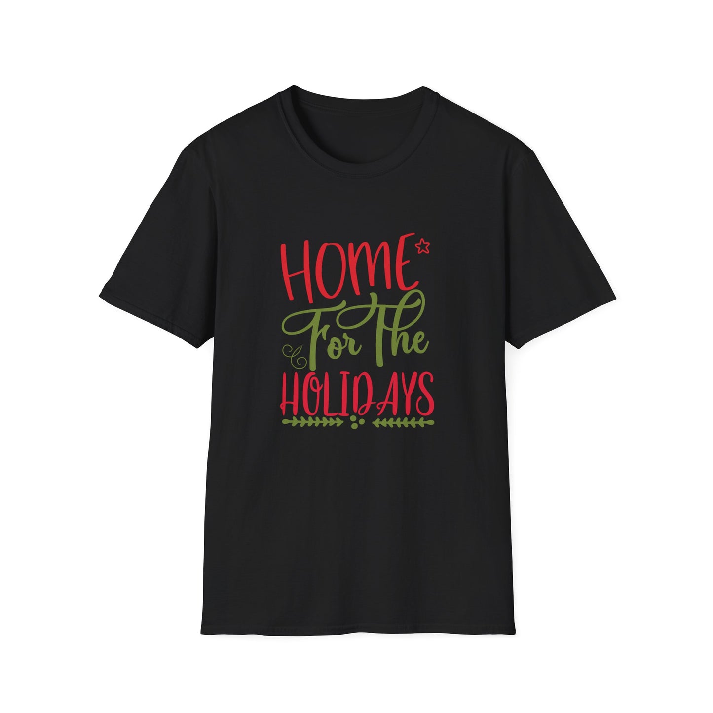 Christmas Unisex T-Shirt - Home For The Holidays Design