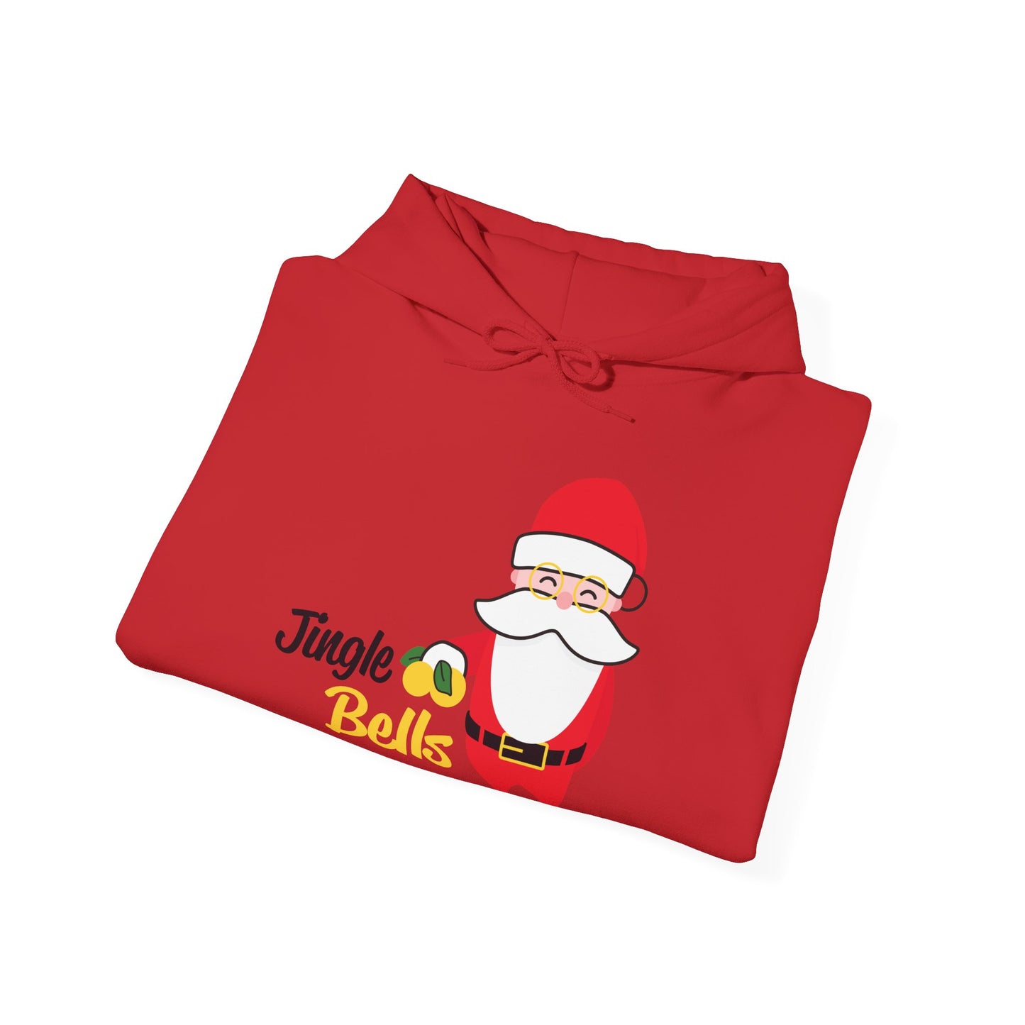 Christmas Unisex Hooded Sweatshirt - Jingle Bells Santa Design