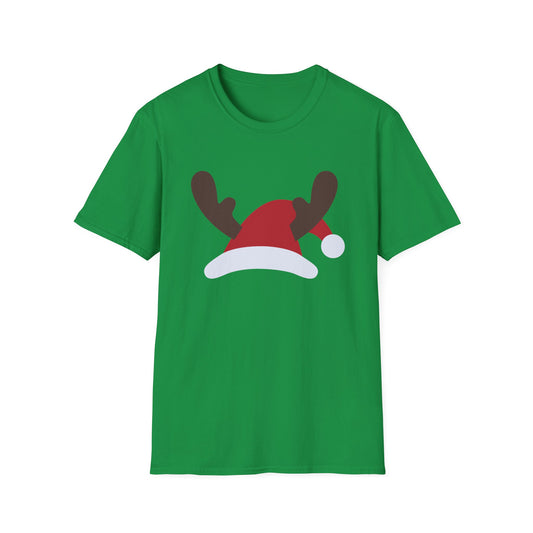 Christmas Unisex T-Shirt - Santa's Hat Design