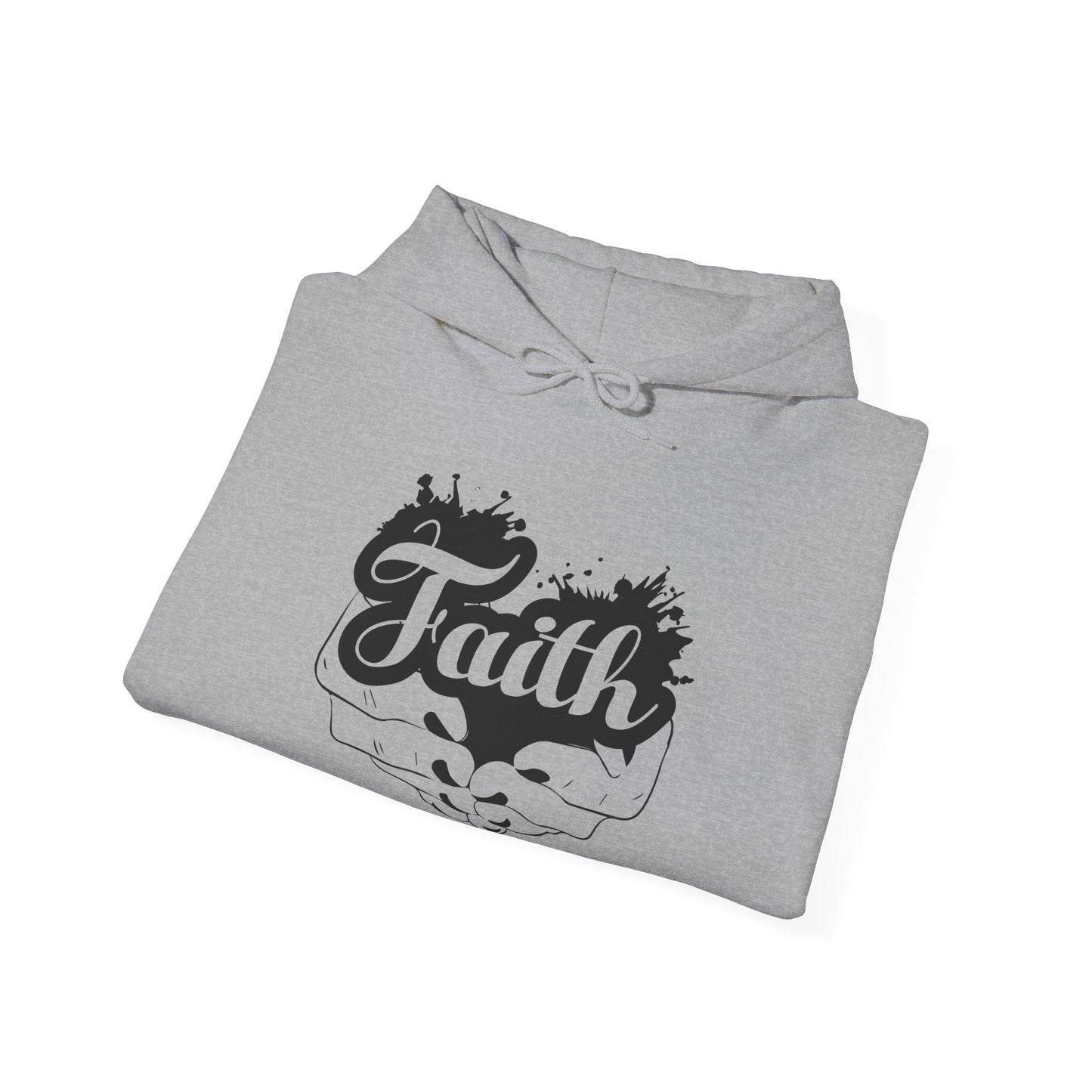 Christian Unisex Hooded Sweatshirt - Faith In Your Hands Design