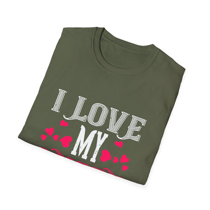 Valentine's Day Unisex T-Shirt - I Love My Queen Design