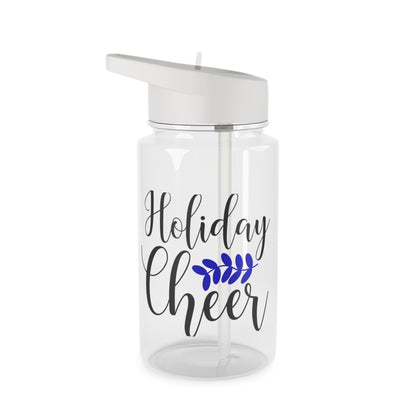 Tritan Water Bottle - Festive Holiday Cheer Design