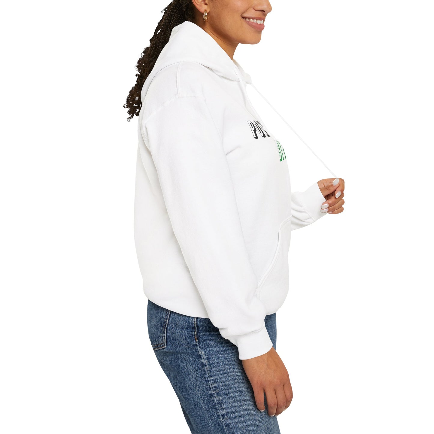 Motivational Unisex Hooded Sweatshirt - Powered By Plants Design