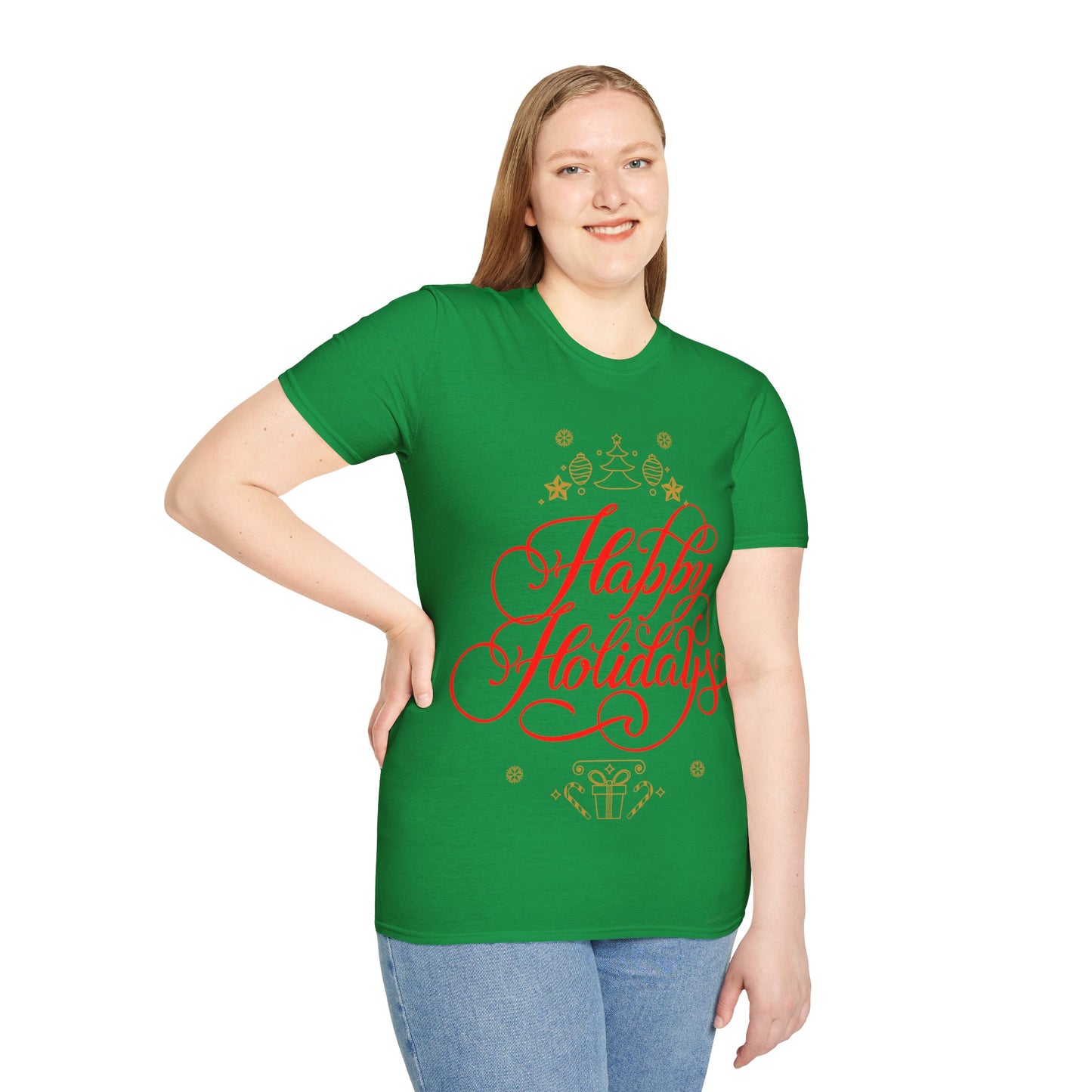 Christmas Unisex T-Shirt - Happy Holidays Design