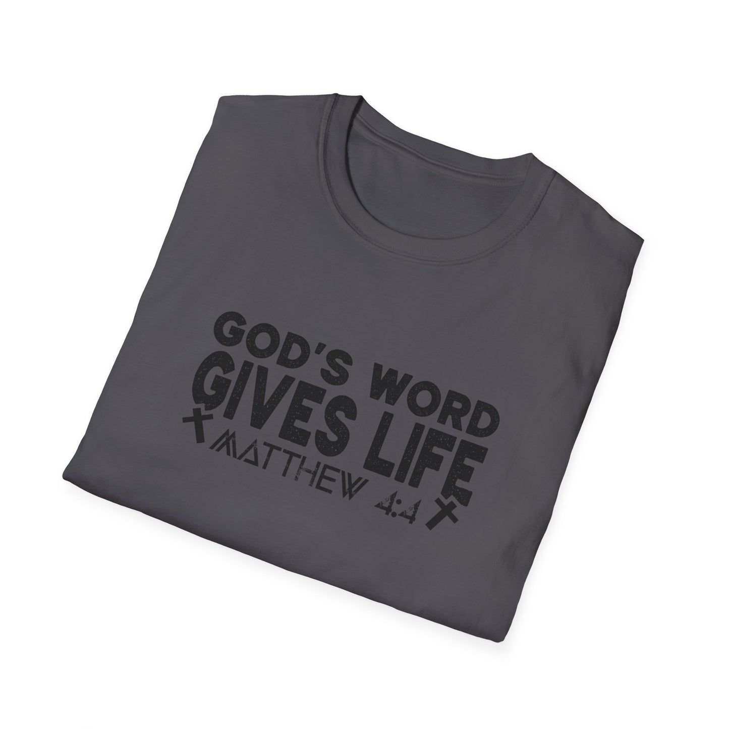 Christian Unisex T-Shirt - God's Word Gives Life Design