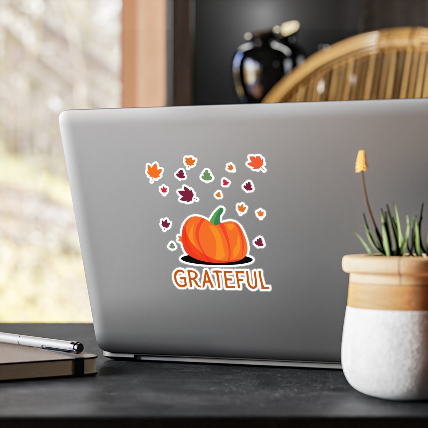 Grateful Pumpkin Sticker